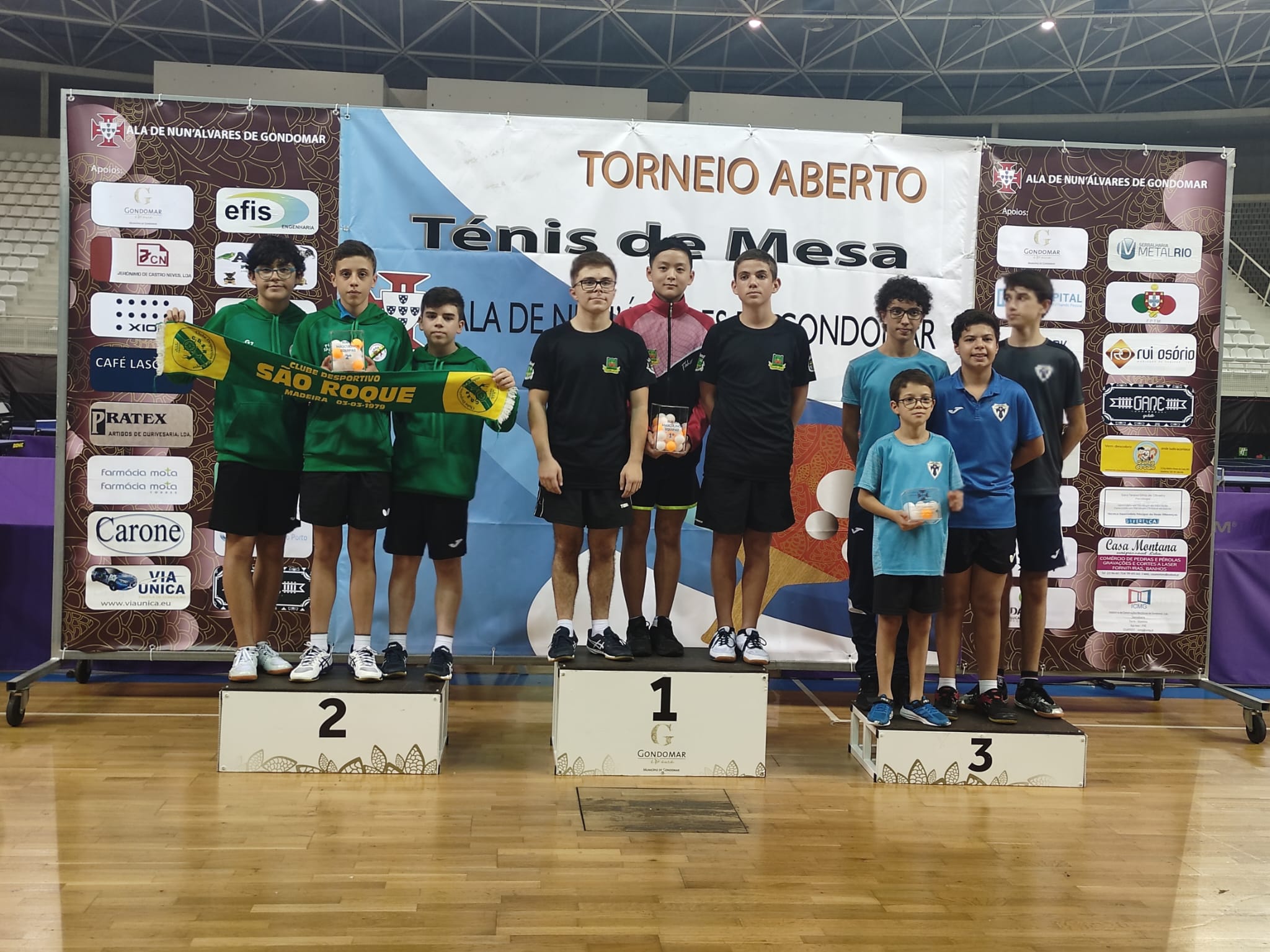 SUB 15 NO PODIO