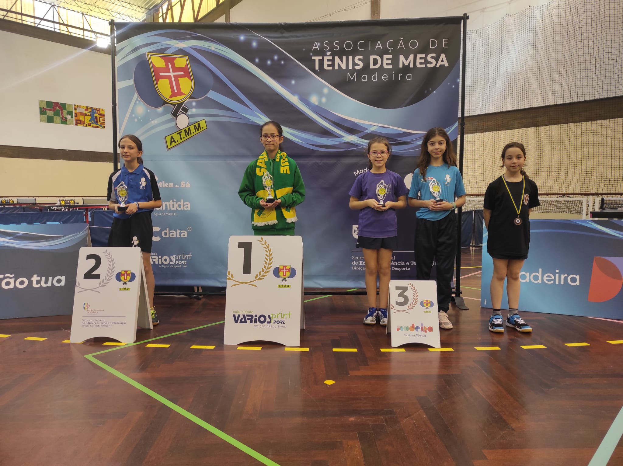 pódio sub 11 femininos