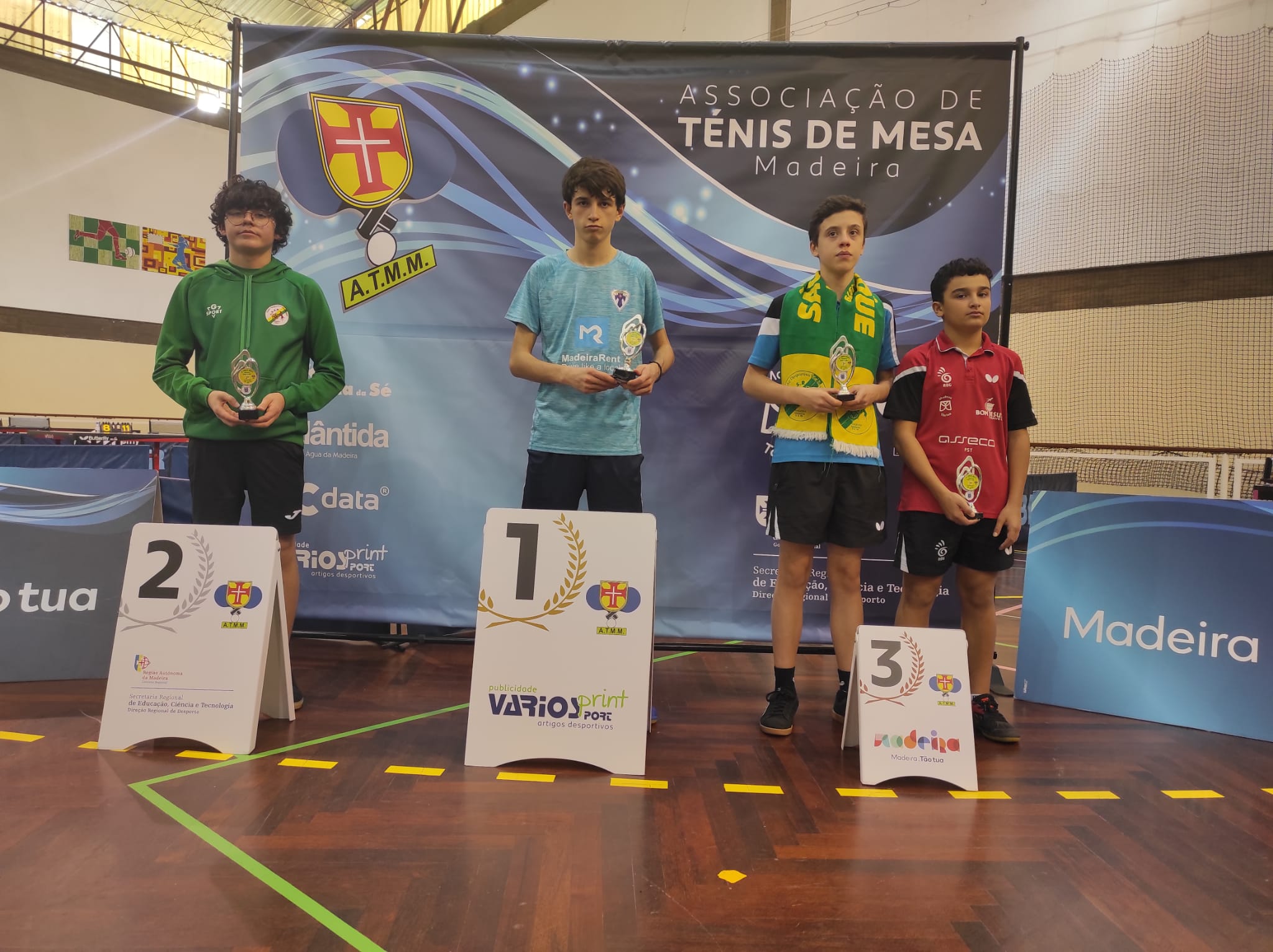pódio sub 15 masculino